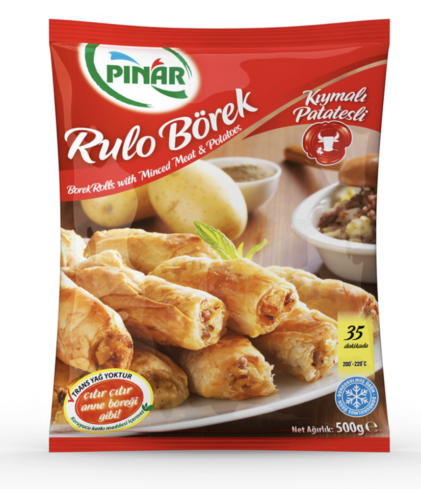 RULO BÖREK KIYMALI-PATATESLİ 500G