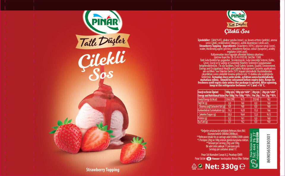 SOS ÇİLEKLİ 330G