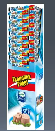 TON BALIK 75 GR.*2 96'LI TEŞHİR STANTLI