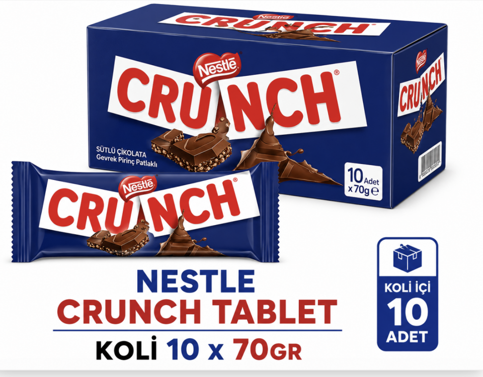 NESTLE CRUNCH TABLET KOLİ 10*70GR