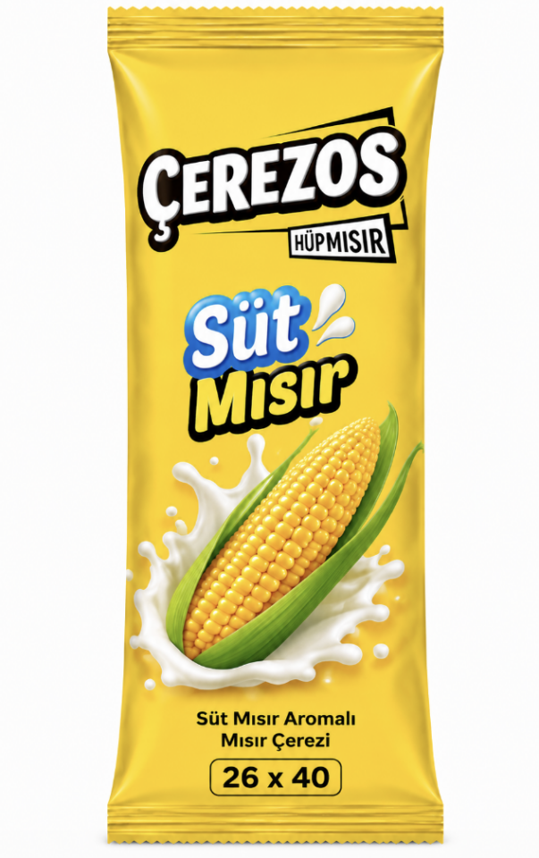 ÇEREZOS HÜP SÜT MISIR %50 FAZLA 26X40