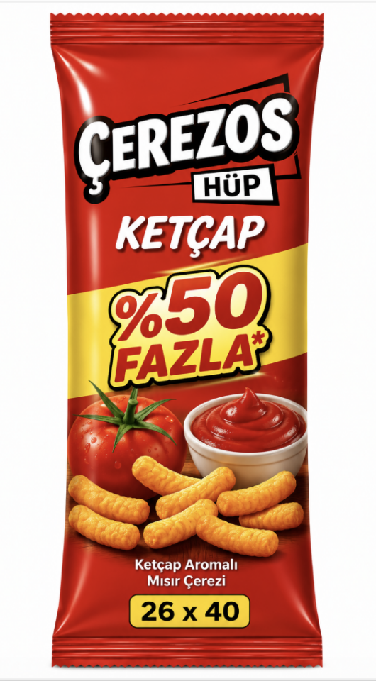ÇEREZOS HÜP KETÇAP %50 FAZLA 26X40