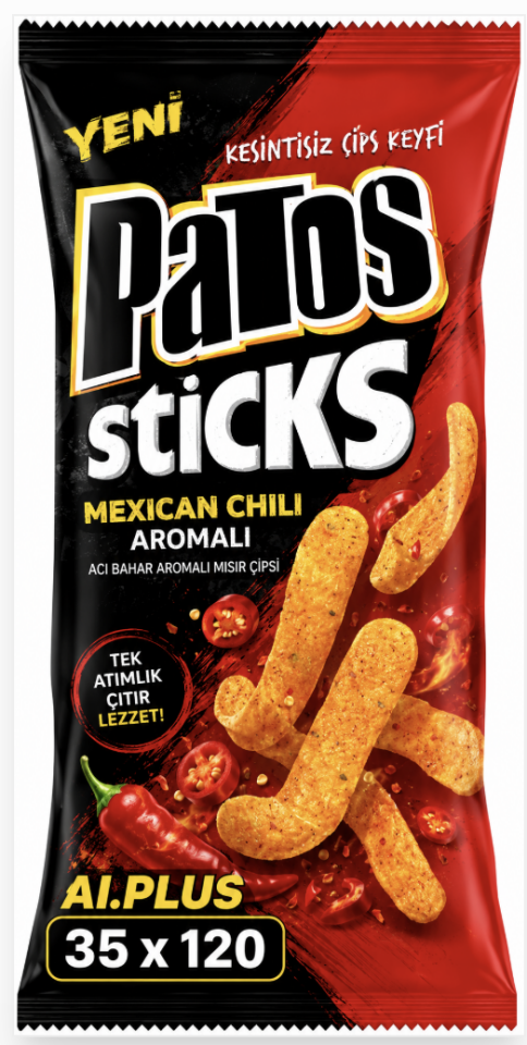 PATOS STICKS MEXICAN CHILLI AI.PLUS 35X120