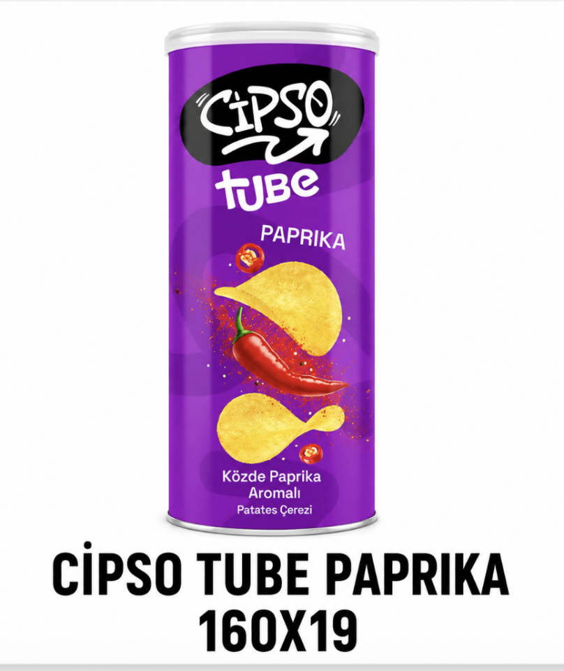 CİPSO TUBE PAPRIKA 160X19