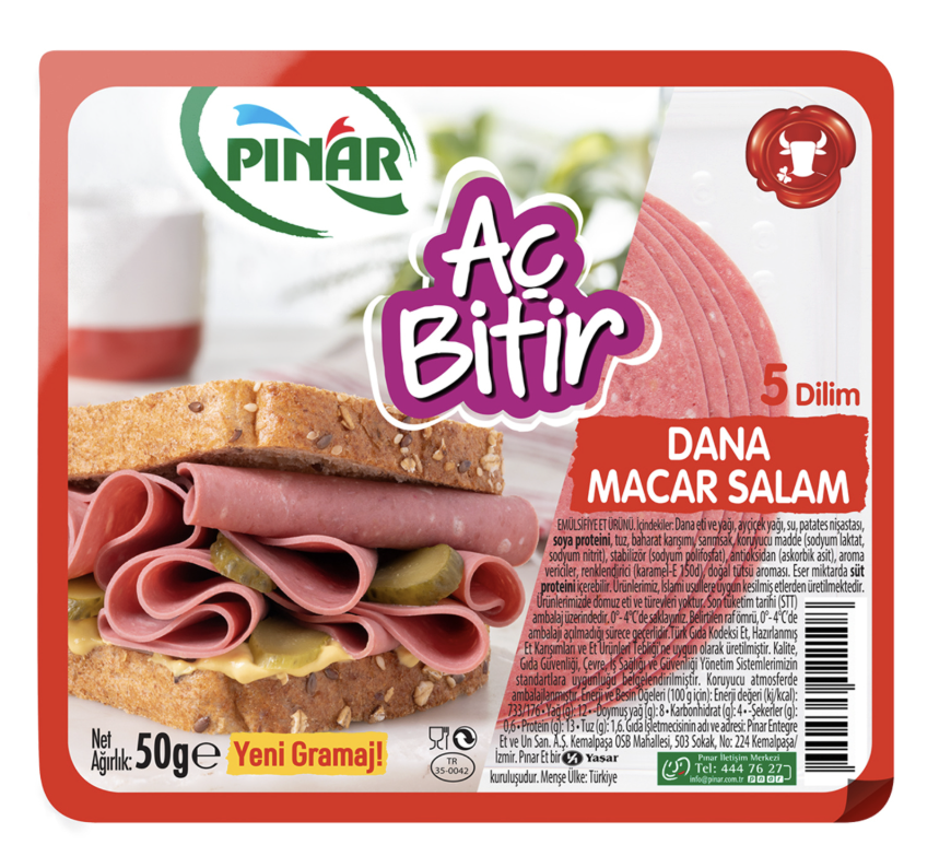 AÇ BİTİR DANA MACAR SALAM 50G