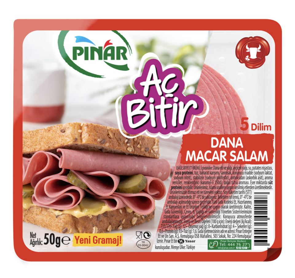AÇ BİTİR DANA MACAR SALAM BÜYÜK DİLM 50G