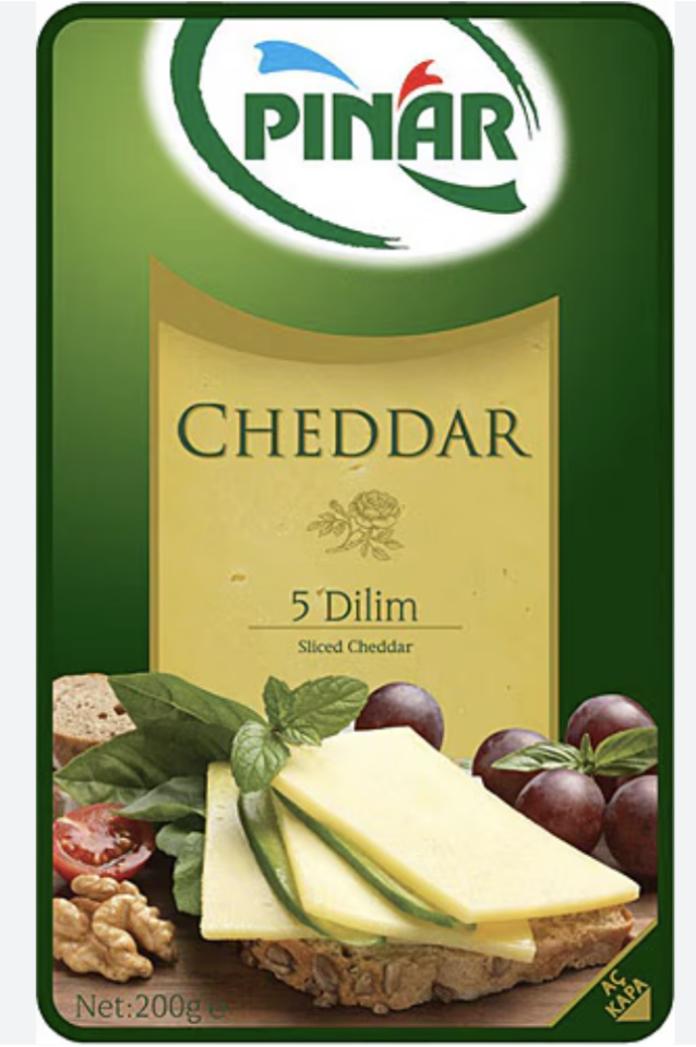 CHEDDAR DİLİMLİ 200 GR.
